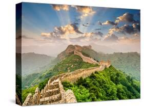 Great Wall of China at the Jinshanling Section-Sean Pavone-Stretched Canvas