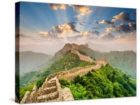 Great Wall of China at the Jinshanling Section-Sean Pavone-Stretched Canvas