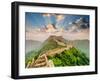 Great Wall of China at the Jinshanling Section-Sean Pavone-Framed Premium Photographic Print