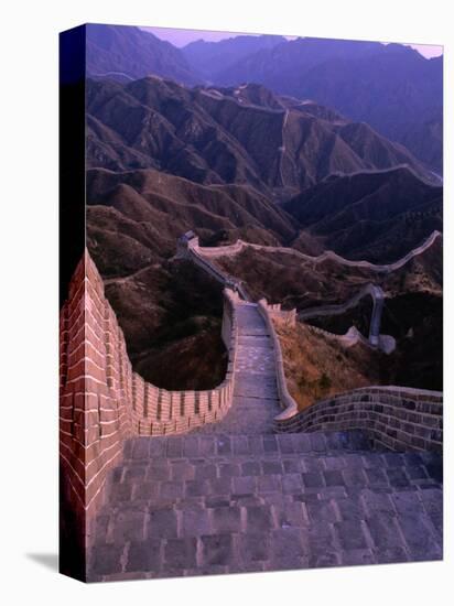 Great Wall of China, Badaling, China-Nicholas Pavloff-Stretched Canvas