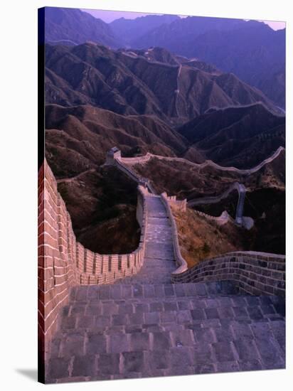 Great Wall of China, Badaling, China-Nicholas Pavloff-Stretched Canvas