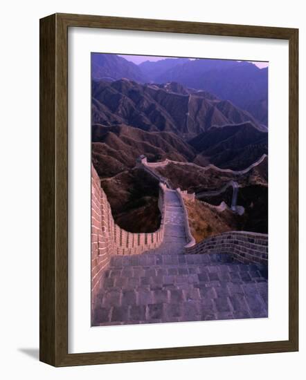 Great Wall of China, Badaling, China-Nicholas Pavloff-Framed Photographic Print