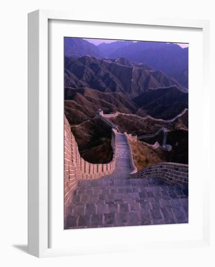 Great Wall of China, Badaling, China-Nicholas Pavloff-Framed Photographic Print