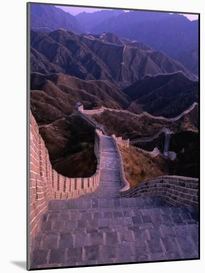 Great Wall of China, Badaling, China-Nicholas Pavloff-Mounted Photographic Print