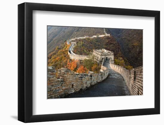 Great Wall of China in Autumn-null-Framed Art Print