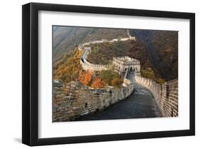 Great Wall of China in Autumn-null-Framed Art Print