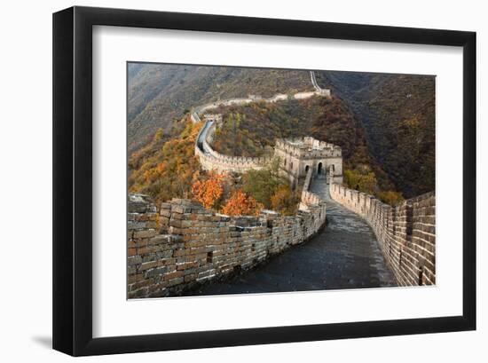 Great Wall of China in Autumn-null-Framed Art Print