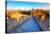 Great Wall of China in Autumn-Liang Zhang-Stretched Canvas