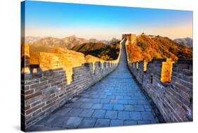Great Wall of China in Autumn-Liang Zhang-Stretched Canvas