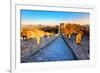 Great Wall of China in Autumn-Liang Zhang-Framed Photographic Print