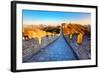 Great Wall of China in Autumn-Liang Zhang-Framed Photographic Print