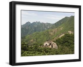 Great Wall of China, in Summer Time, Mutianyu, Near Beijing-Christian Kober-Framed Photographic Print