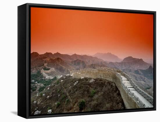 Great Wall of China, Jinshanling-Bill Bachmann-Framed Stretched Canvas