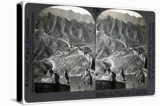 Great Wall of China, Near Hankow Pass, China, C1900s-null-Stretched Canvas