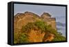 Great Wall of China on a Foggy Morning. Jinshanling, China-Darrell Gulin-Framed Stretched Canvas