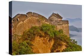 Great Wall of China on a Foggy Morning. Jinshanling, China-Darrell Gulin-Stretched Canvas