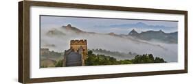 Great Wall of China on a Foggy Morning. Jinshanling, China-Darrell Gulin-Framed Photographic Print