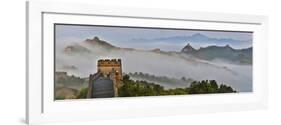 Great Wall of China on a Foggy Morning. Jinshanling, China-Darrell Gulin-Framed Photographic Print