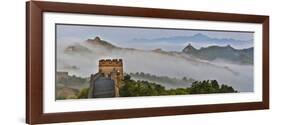 Great Wall of China on a Foggy Morning. Jinshanling, China-Darrell Gulin-Framed Photographic Print