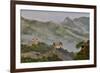 Great Wall of China on a Foggy Morning. Jinshanling, China-Darrell Gulin-Framed Photographic Print