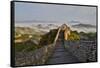 Great Wall of China on a Foggy Morning. Jinshanling, China-Darrell Gulin-Framed Stretched Canvas