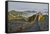 Great Wall of China on a Foggy Morning. Jinshanling, China-Darrell Gulin-Framed Stretched Canvas