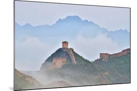 Great Wall of China on a Foggy Morning. Jinshanling, China-Darrell Gulin-Mounted Photographic Print