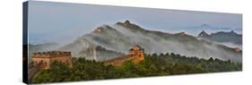 Great Wall of China on a Foggy Morning. Jinshanling, China-Darrell Gulin-Stretched Canvas