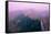 Great Wall of China, UNESCO World Heritage Site, in Mist, Near Beijing, China, Asia-Nancy Brown-Framed Stretched Canvas