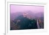 Great Wall of China, UNESCO World Heritage Site, in Mist, Near Beijing, China, Asia-Nancy Brown-Framed Photographic Print