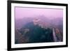 Great Wall of China, UNESCO World Heritage Site, in Mist, Near Beijing, China, Asia-Nancy Brown-Framed Photographic Print