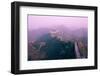 Great Wall of China, UNESCO World Heritage Site, in Mist, Near Beijing, China, Asia-Nancy Brown-Framed Photographic Print