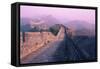 Great Wall of China, UNESCO World Heritage Site, Near Beijing, China, Asia-Nancy Brown-Framed Stretched Canvas