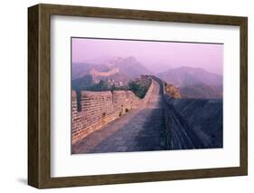 Great Wall of China, UNESCO World Heritage Site, Near Beijing, China, Asia-Nancy Brown-Framed Photographic Print