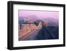 Great Wall of China, UNESCO World Heritage Site, Near Beijing, China, Asia-Nancy Brown-Framed Photographic Print