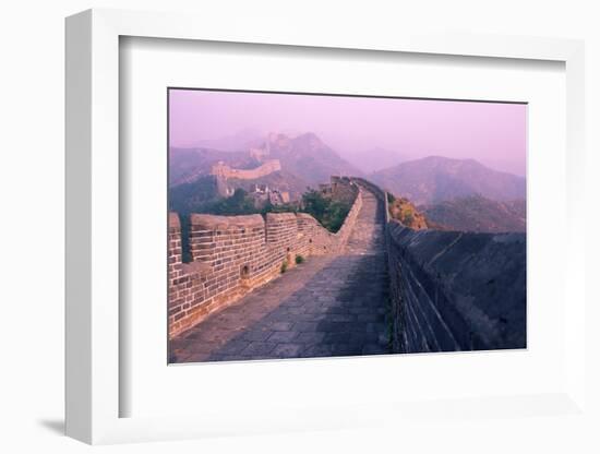 Great Wall of China, UNESCO World Heritage Site, Near Beijing, China, Asia-Nancy Brown-Framed Photographic Print