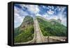 Great Wall of China. Unrestored Sections at Jinshanling.-SeanPavonePhoto-Framed Stretched Canvas