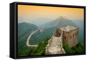 Great Wall of China. Unrestored Sections at Jinshanling-Sean Pavone-Framed Stretched Canvas