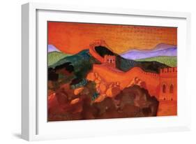 Great Wall of China-John Newcomb-Framed Giclee Print