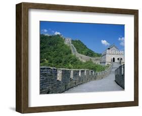 Great Wall, Restored Section with Watchtowers, Mutianyu, Near Beijing, China-Anthony Waltham-Framed Photographic Print