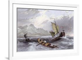 Great Wall Termination-Thomas Allom-Framed Art Print