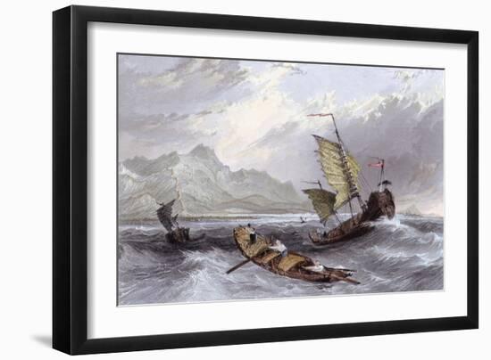 Great Wall Termination-Thomas Allom-Framed Art Print