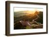 Great Wall under Sunshine during Sunset-zhu difeng-Framed Photographic Print