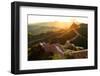 Great Wall under Sunshine during Sunset-zhu difeng-Framed Photographic Print