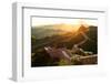 Great Wall under Sunshine during Sunset-zhu difeng-Framed Photographic Print