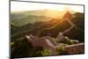 Great Wall under Sunshine during Sunset-zhu difeng-Mounted Photographic Print