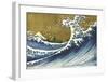 Great Wave (from 100 views of Mt. Fuji)-Katsushika Hokusai-Framed Giclee Print