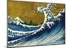 Great Wave (from 100 views of Mt. Fuji)-Katsushika Hokusai-Mounted Art Print