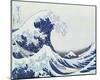 Great Wave Of Kanagawa - Flow-Katsushika Hokusai-Mounted Art Print