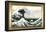 Great Wave off Kanagawa Hokusai Poster with Gilded Faux Frame Border-null-Framed Poster